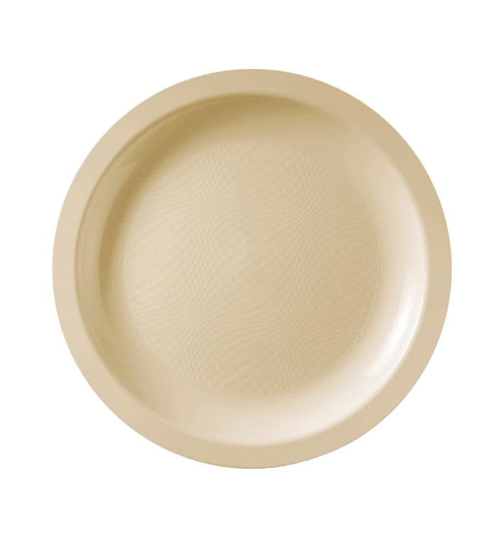 Plastikteller Flach Creme Round PP Ø185mm (600 Stück)