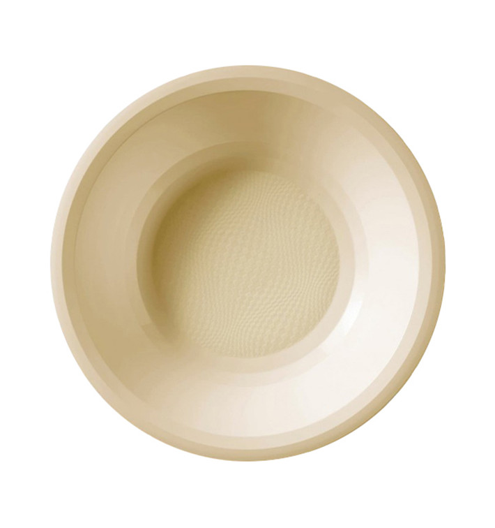 Plastikteller Rund Tief Creme Round PP Ø195mm (50 Stück)