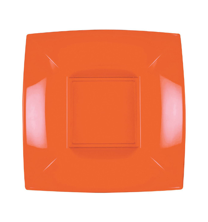 Plastikteller Tiefe Orange Nice PP 180mm (300 Stück)