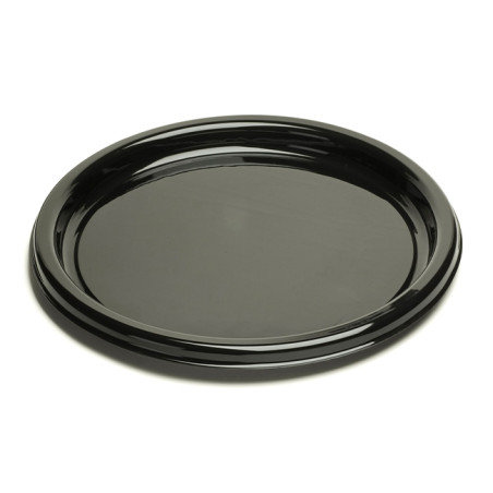 Plastikteller rund schwarz 23cm (250 Stück)