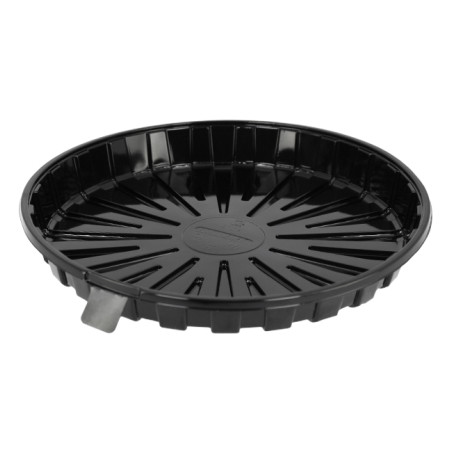 Plastikbehälter für Kuchen APET Schwarz Ø24cm (10 Stück)