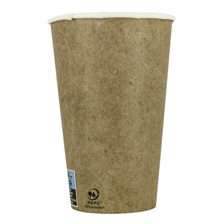 Karton Kaffeebecher to go Kraft 12Oz/360ml Ø8,0cm (55 Stück)