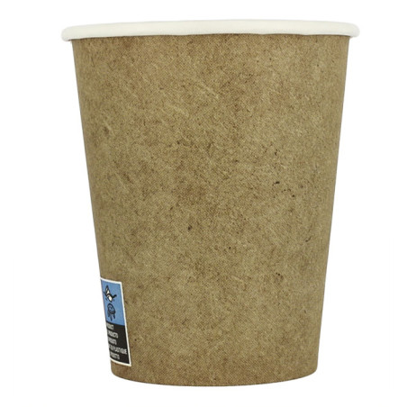 Bio Kaffeebecher To Go Kraft 9Oz/280ml Ø8,0cm (50 Stück)