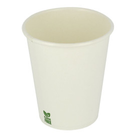 Plastikfreier Pappbecher 7 Oz/210ml Weißer Ø7cm (1.000 Stück)