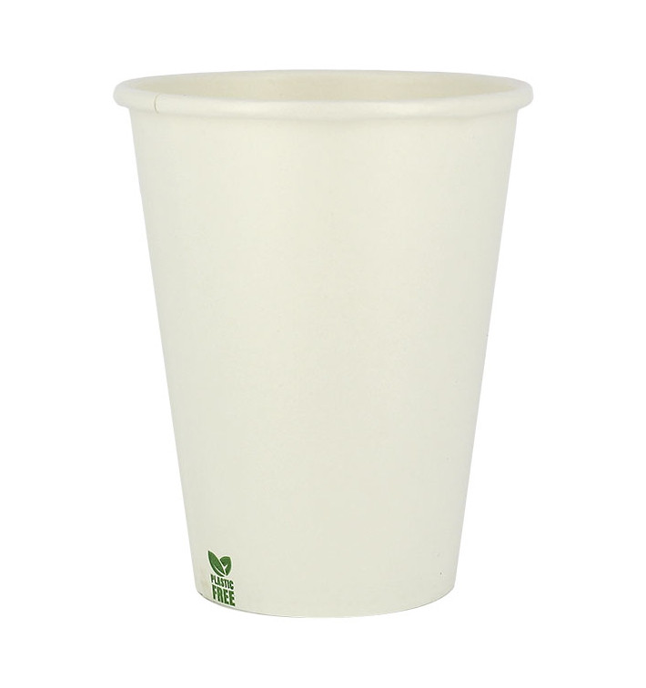 Plastikfreier Pappbecher 14 Oz/420ml Weißer Ø9cm (1.000 Stück)