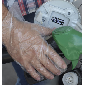 Handschuhe aus Polyethylen Geprägt Transparent (100 Stück)