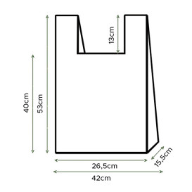 Hemdchenbeutel 70% Recycelter Gelb 42x53cm 50µm (1.000 Stück)