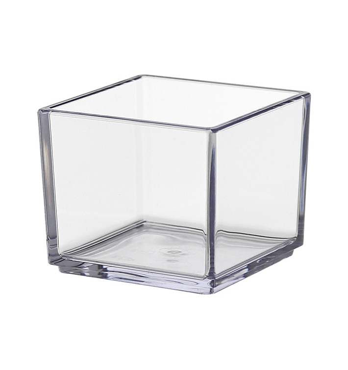 SAN "Cube" Schüssel Probierschale Transparent 65ml (72 Stück) 