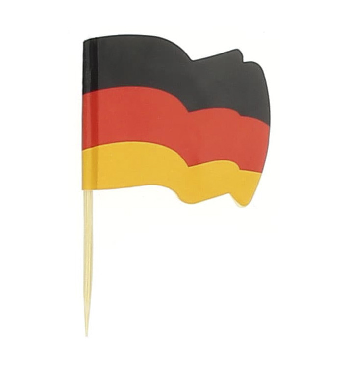 Holzspieße Flagge "Deutschland" 65mm (144 Einh.)