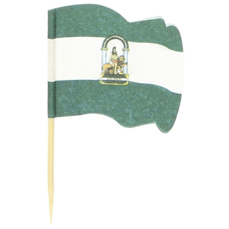 Holzspieße Flagge "Andalusien" 6,5cm (144 Stück)