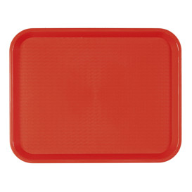 Plastiktablett rechteckig extra hart rot 30,5x41,4cm (1 Stück)
