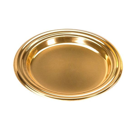 Kleiner Dessertteller rund gold 8cm (125 Stück)