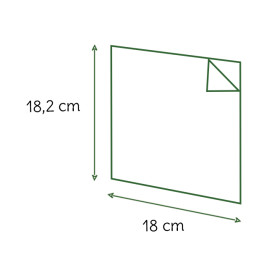 Burgerpapier fettdicht offen 2S Weiß 18x18,2cm (3000 Stück)