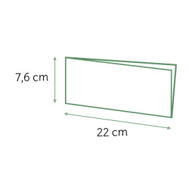 Burgerpapier fettdicht offen 2S Weiß 22x7,6cm (5000 Stück)