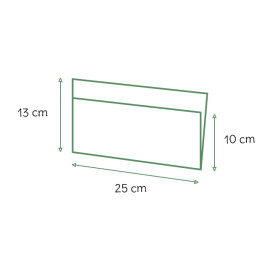 Burgerpapier fettdicht offen 2S Weiß 25x13/10cm (100 Stück)