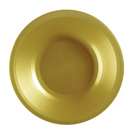 Plastikteller Rund Tief Gold Round PP Ø195mm (25 Stück)