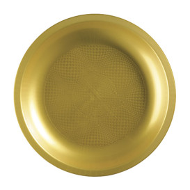 Plastikteller Rund Gold Round PP Ø290mm (220 Stück)