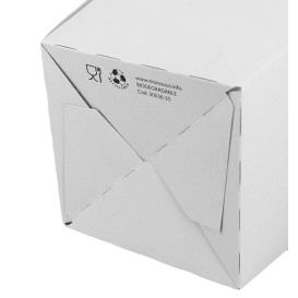 Kleine Popcorn Box weiß 45gr. 6,5x8,5x15cm (700 Stück)