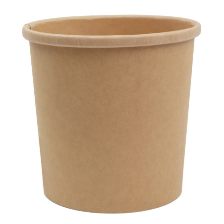 Kraft-Kraft Pappbecher 16Oz/450ml Ø10,0cm (50 Stück)