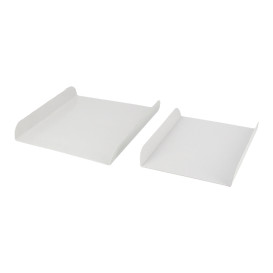 Pappschale weiß für Waffeln 13,5x10cm (100 Stück)