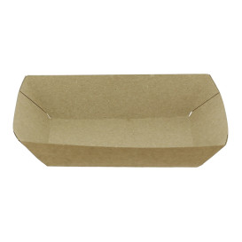 Pommesschale Kraft-Kraft 300ml 11x7x3,5cm (25 Stück)