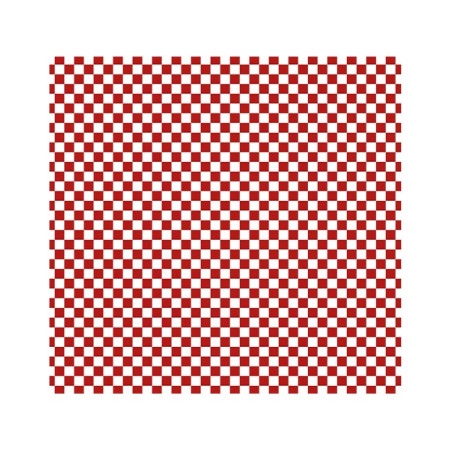 Fettdichtes Einwickelpapier “Vichy” Rot 20x24,5cm (1.000 Stück)
