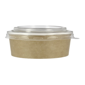 Suppenbecher To Go Kraft Mit Deckel PP 25 Oz/750ml (250 Stück)