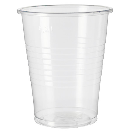 Wiederverwendbare Plastikbecher PP Transparent 240ml (100 Stück)