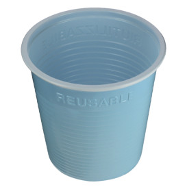 Plastikbecher Hellblau PS 230ml (420 Stück)