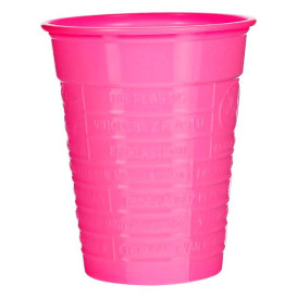 Plastikbecher PS Fuchsie 200ml Ø7cm (50 Stück)