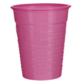 Plastikbecher PS Fuchsie 200ml Ø7cm (50 Stück)