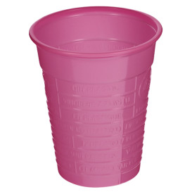 Plastikbecher PS Fuchsie 200ml Ø7cm (50 Stück)