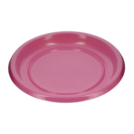 Wiederverwendbar Plastikteller Wirtschaftlich PS Fuchsia Ø22cm (25 Stück)