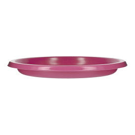 Wiederverwendbar Plastikteller Wirtschaftlich PS Fuchsia Ø22cm (25 Stück)