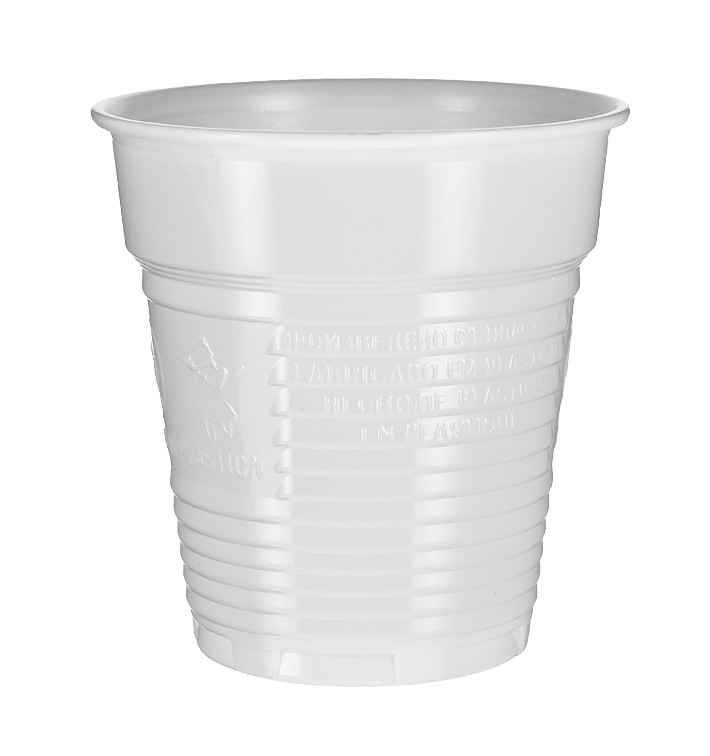 Plastikbecher PS Weiß 166ml Ø7,0cm (100 Stück)