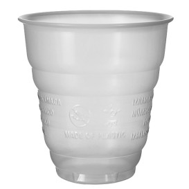 Plastikbecher Design Satinweiß 166ml Ø7,0cm (3.000 Stück)