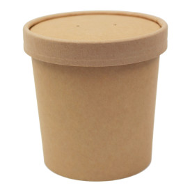 Kraft Pappbecher 16Oz/450ml Ø10cm (25 Stück)