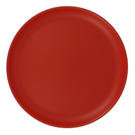 Wiederverwendbare Plastikteller PP Mineral Rot Ø27,5cm (54 Stück)