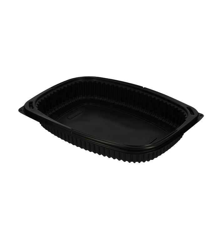 Plastikbehälter Rechtecking PP Schwarz 1050ml 255x189x45mm (40 Stück)