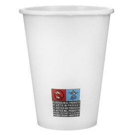 Karton Kaffeebecher to go weiß 12 Oz/360ml Ø8,9cm (40 Stück)