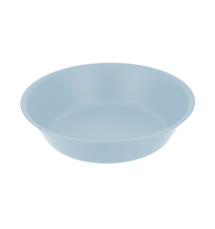 Wiederverwendbare Plastikteller PP Mineral Blau Ø18cm (6 Stück)