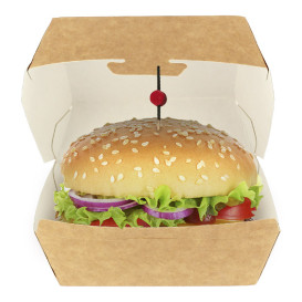 Hamburger Box Kraft 12x12x7 cm (25 Stück)