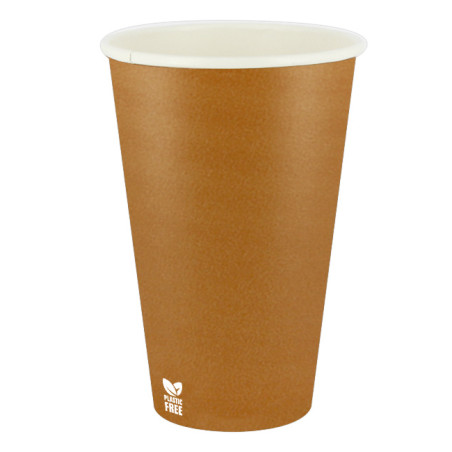 Plastikfreier Pappbecher 12 Oz/360ml "Karamell" Ø8cm (1.000 Stück)