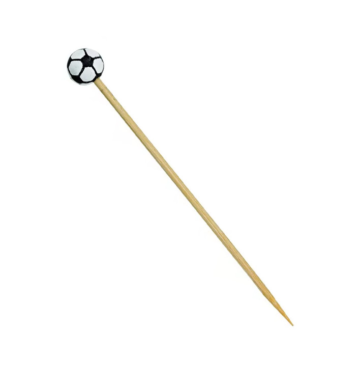 Bambusspieße Fußball 120mm (100 Stück)