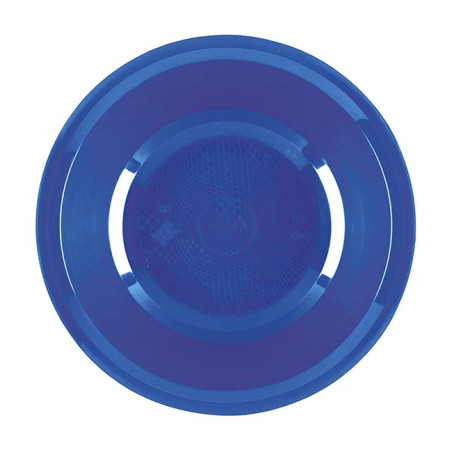 Wiederverwendbare harte Teller Tief Meerblau "Round" PP Ø19,5cm (50 Stück)