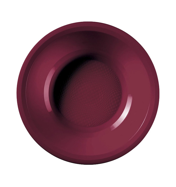 Plastikteller Rund Tief Bourdeaux Round PP Ø195mm (600 Stück)