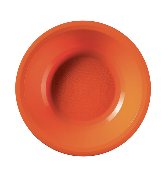 Plastikteller Rund Tief Orange Round PP Ø195mm (50 Stück)