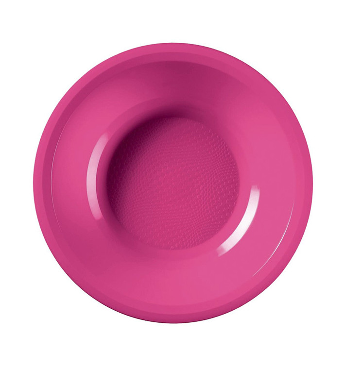 Plastikteller Rund Tief Fuchsia Round PP Ø195mm (600 Stück)