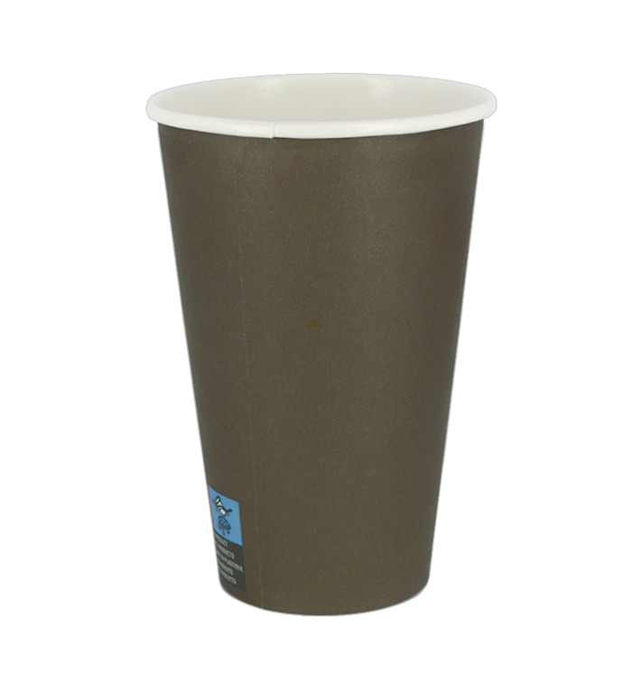 Karton Kaffeebecher to go Braun 12Oz/360ml Ø8,0cm (2.000 Stück)