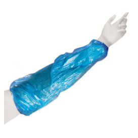 Schutzärmel Polyetylen 18x44cm 30my Blau (1000 Stück)